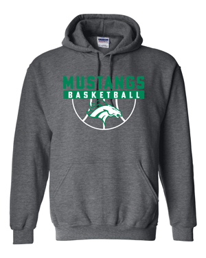 18500- MUSTANG BASKETBALL Legends Heavy Blend™ Hooded Sweatshirt