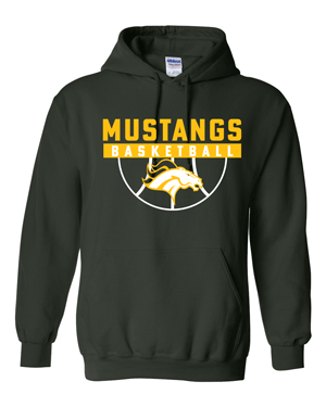 18500- MUSTANG BASKETBALL Legends Heavy Blend™ Hooded Sweatshirt