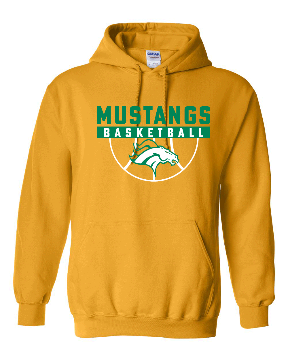 18500- MUSTANG BASKETBALL Legends Heavy Blend™ Hooded Sweatshirt