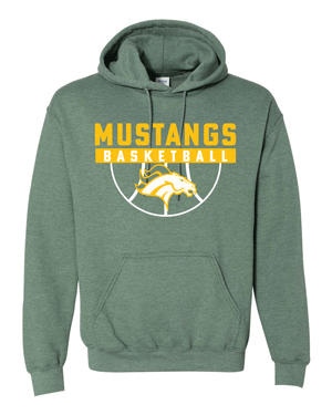 18500- MUSTANG BASKETBALL Legends Heavy Blend™ Hooded Sweatshirt