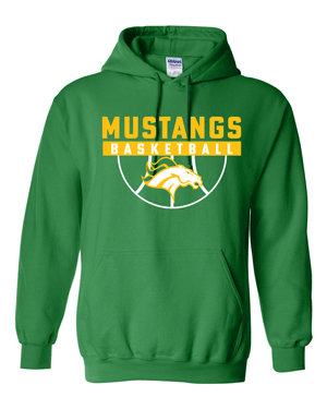 18500- MUSTANG BASKETBALL Legends Heavy Blend™ Hooded Sweatshirt