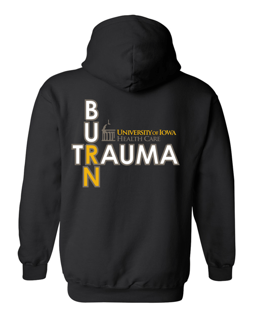 18500- U OF I BURN UNIT RN- HOODED SWEATSHIRT