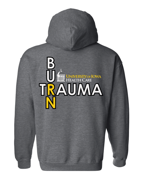 18500- U OF I BURN UNIT RN- HOODED SWEATSHIRT
