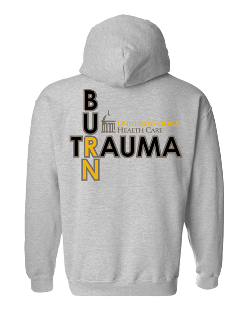18500- U OF I BURN UNIT RN- HOODED SWEATSHIRT