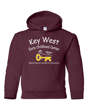 18500B- KEY WEST EARLY CHILDHOOD Heavy Blend™ Youth Hooded Sweatshirt