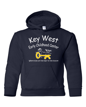18500B- KEY WEST EARLY CHILDHOOD Heavy Blend™ Youth Hooded Sweatshirt