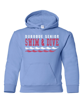 18500B- DBQ SENIOR SWIM Gildan - Heavy Blend™ Youth Hooded Sweatshirt