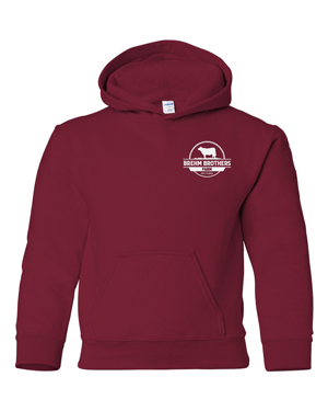 18500B- BREHM BROS FARM Heavy Blend™ Youth Hooded Sweatshirt
