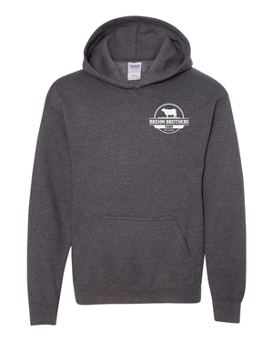 18500B- BREHM BROS FARM Heavy Blend™ Youth Hooded Sweatshirt