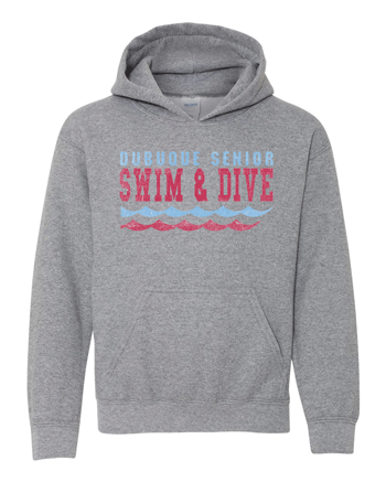 18500B- DBQ SENIOR SWIM Gildan - Heavy Blend™ Youth Hooded Sweatshirt