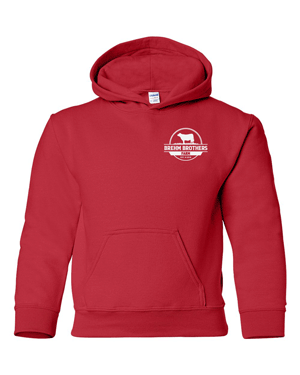 18500B- BREHM BROS FARM Heavy Blend™ Youth Hooded Sweatshirt
