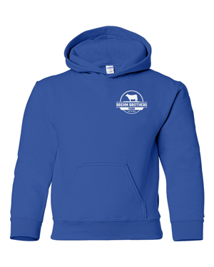 18500B- BREHM BROS FARM Heavy Blend™ Youth Hooded Sweatshirt