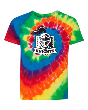 20BMS- TABLE MOUND Dyenomite - Youth Multi-Color Spiral T-Shirt