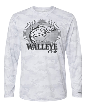 217- MISSISSIPPI WALLEYE CLUB Pompano Performance Camo Long Sleeve T-Shirt