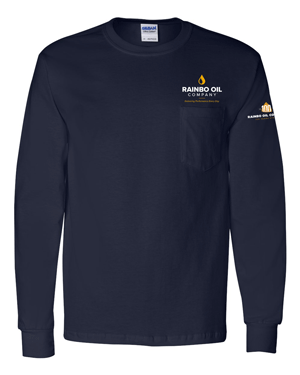 2410- RAINBO OIL Ultra Cotton® Long Sleeve Pocket T-Shirt