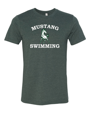 3001CVC- HEMPSTEAD SWIMMING Heather forest Unisex CVC Jersey Tee