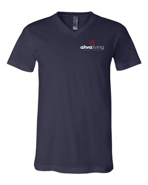 3005- AHVA LIVING Unisex Jersey V-Neck Tee