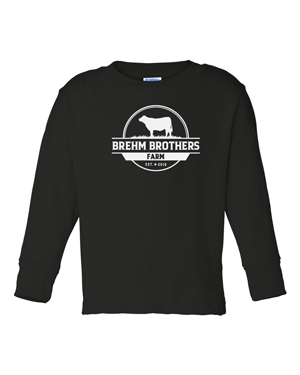 3311- BREHM BROS FARMS Toddler Long Sleeve Cotton Jersey Tee