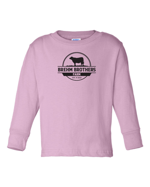 3311- BREHM BROS FARMS Toddler Long Sleeve Cotton Jersey Tee