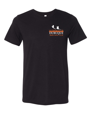 3413- DBQ BIRD DOG CLUB Solid Black BELLA + CANVAS - Unisex Triblend Tee