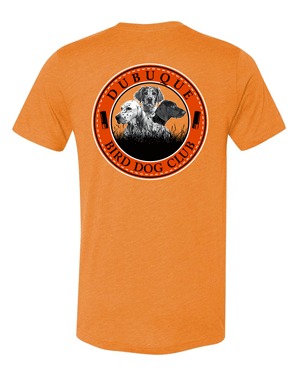 3413- DBQ BIRD DOG CLUB Orange BELLA + CANVAS - Unisex Triblend Tee