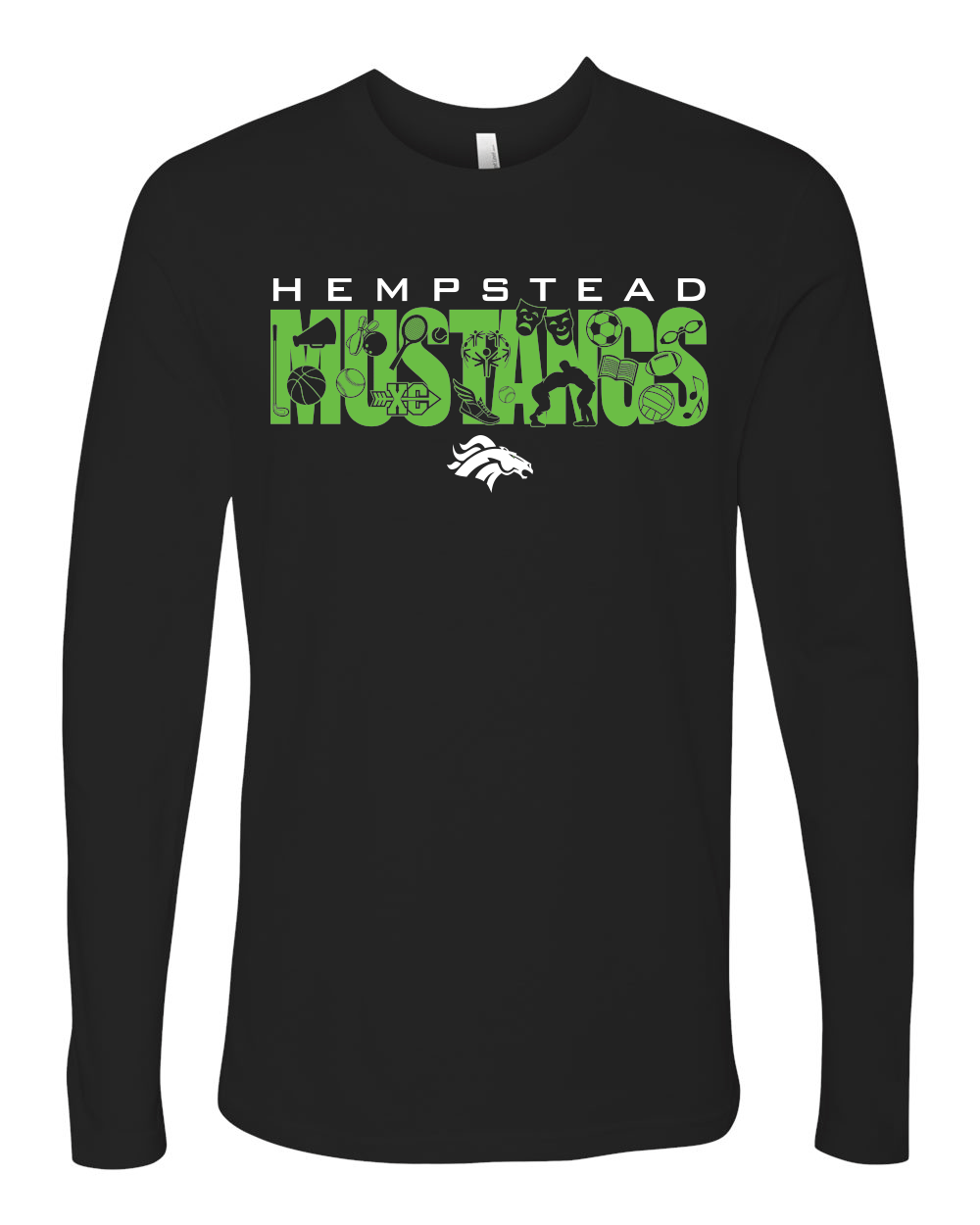 3601- HEMPSTEAD STAFF Unisex Cotton Long Sleeve T-Shirt