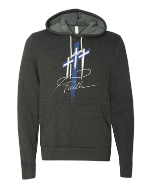 3719- FAITH Unisex Sponge Fleece Hoodie