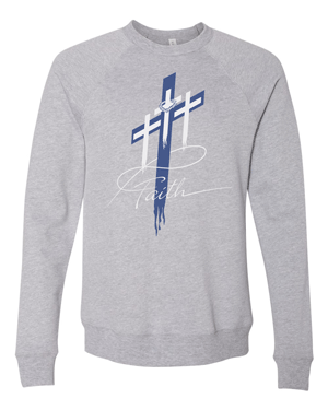 3901- FAITH Unisex Sponge Fleece Raglan Crewneck Sweatshirt