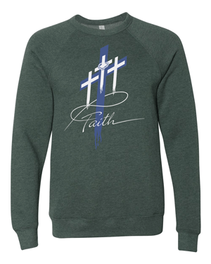 3901- FAITH Unisex Sponge Fleece Raglan Crewneck Sweatshirt