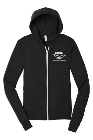 3939- U OF I BURN UNIT BELLA+CANVAS ® Unisex Triblend Full-Zip Lightweight Hoodie Long Sleeve Tee