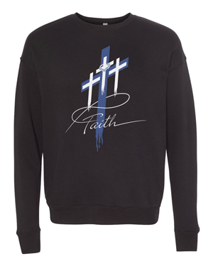 3945- FAITH Unisex Drop Shoulder Crewneck Sweatshirt