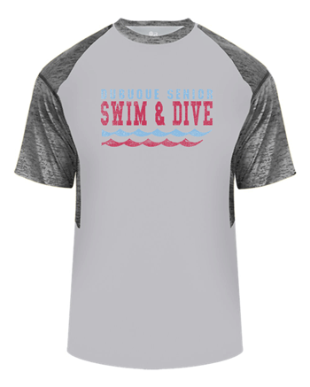 4178- DBQ SENIOR SWIM Badger - Tonal Blend Panel Tee