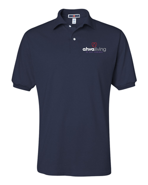 437M- AHVA LIVING JERZEES - SpotShield™ 50/50 Polo - 437MSR