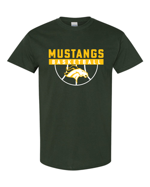5000- MUSTANG BASKETBALL Heavy Cotton™ T-Shirt