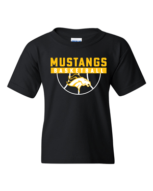 5000B- MUSTANG BASKETBALL Heavy Cotton™ Youth T-Shirt