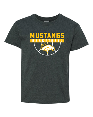 5000B- MUSTANG BASKETBALL Heavy Cotton™ Youth T-Shirt
