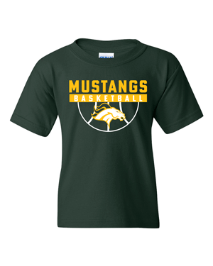 5000B- MUSTANG BASKETBALL Heavy Cotton™ Youth T-Shirt