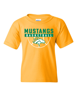 5000B- MUSTANG BASKETBALL Heavy Cotton™ Youth T-Shirt