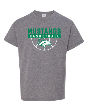 5000B- MUSTANG BASKETBALL Heavy Cotton™ Youth T-Shirt
