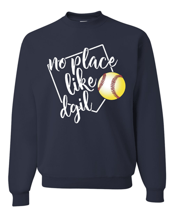 562M- DGIL JERZEES Navy NuBlend® Crewneck Sweatshirt