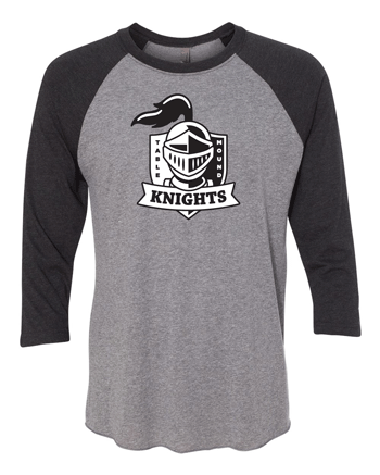 6051- TABLE MOUND Adult Unisex Triblend Three-Quarter Sleeve Raglan