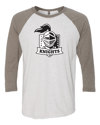 6051- TABLE MOUND Adult Unisex Triblend Three-Quarter Sleeve Raglan