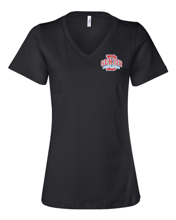 6405- SENIOR CHEER Women’s Relaxed Jersey Short Sleeve V-Neck T-Shirt