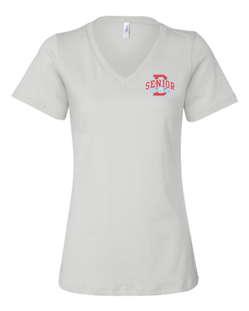 6405- SENIOR CHEER Women’s Relaxed Jersey Short Sleeve V-Neck T-Shirt