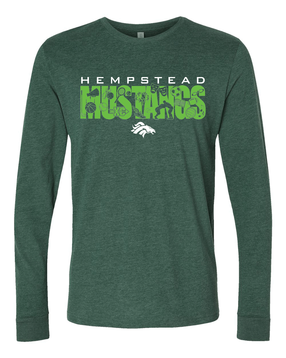 6411- HEMPSTEAD STAFF Unisex Sueded Long Sleeve T-Shirt