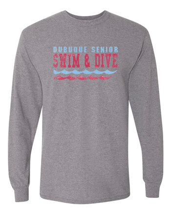 8400- DBQ SENIOR SWIM Gildan - DryBlend 50/50 Long Sleeve T-Shirt