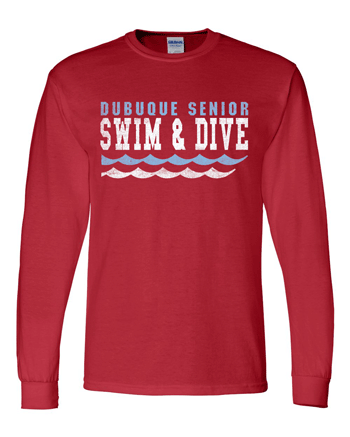 8400- DBQ SENIOR SWIM Gildan - DryBlend 50/50 Long Sleeve T-Shirt