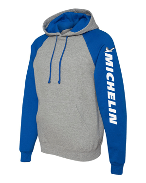 86035- CAMSO Nublend® Colorblocked Raglan Hooded Sweatshirt