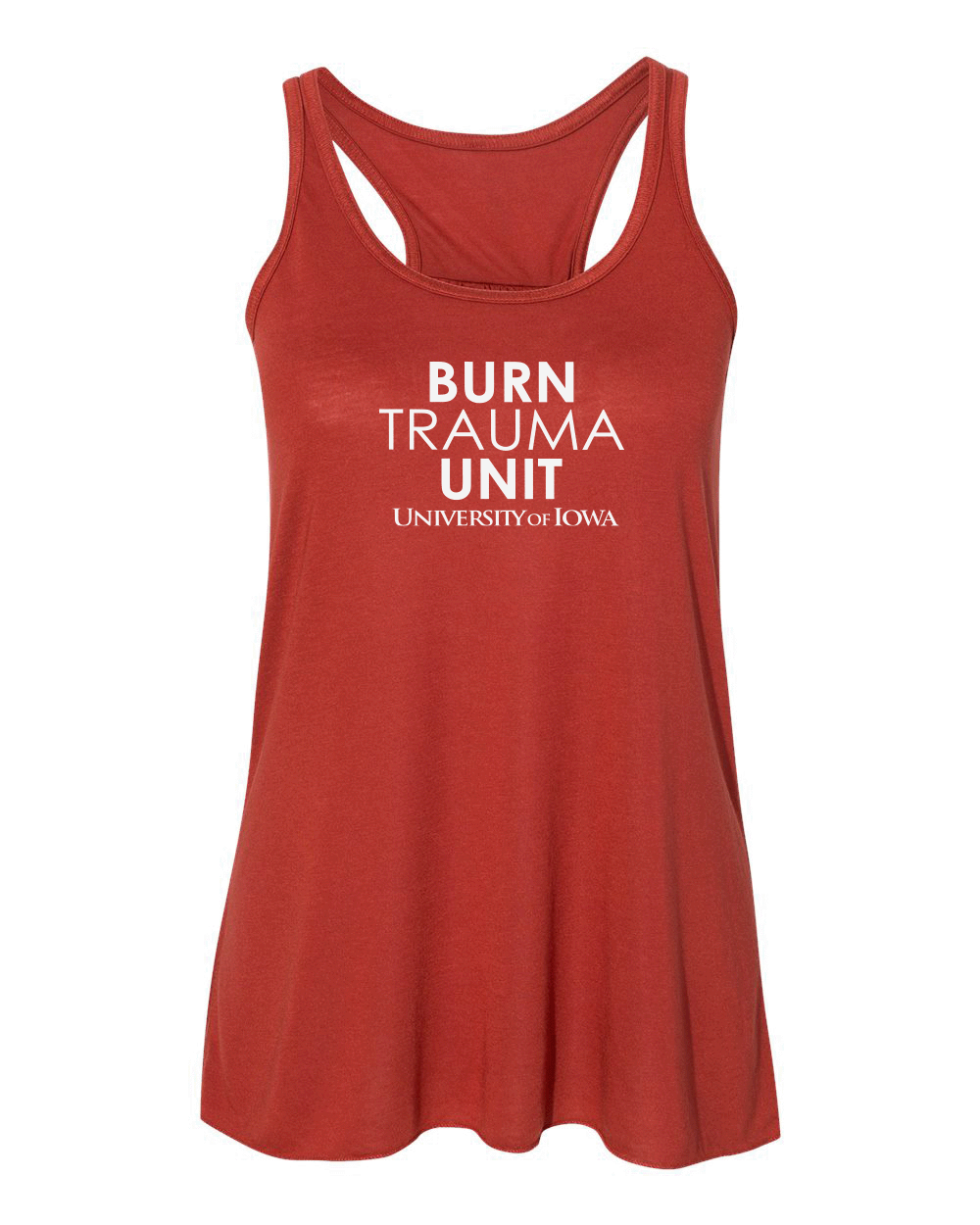 8800- U OF I BURN UNIT Women's Flowy Racerback Tank