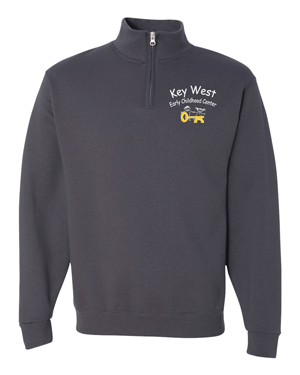 995M- KEY WEST EARLY CHILDHOOD Nublend® Cadet Collar Quarter-Zip Sweatshirt